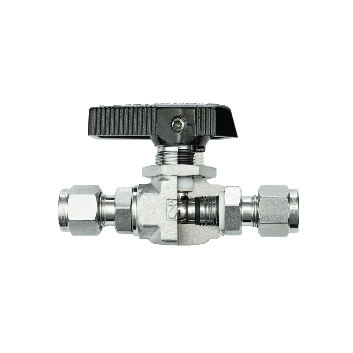 SBVF360 2 Way Straight Ball Valve PTFE Seals - High Pressure