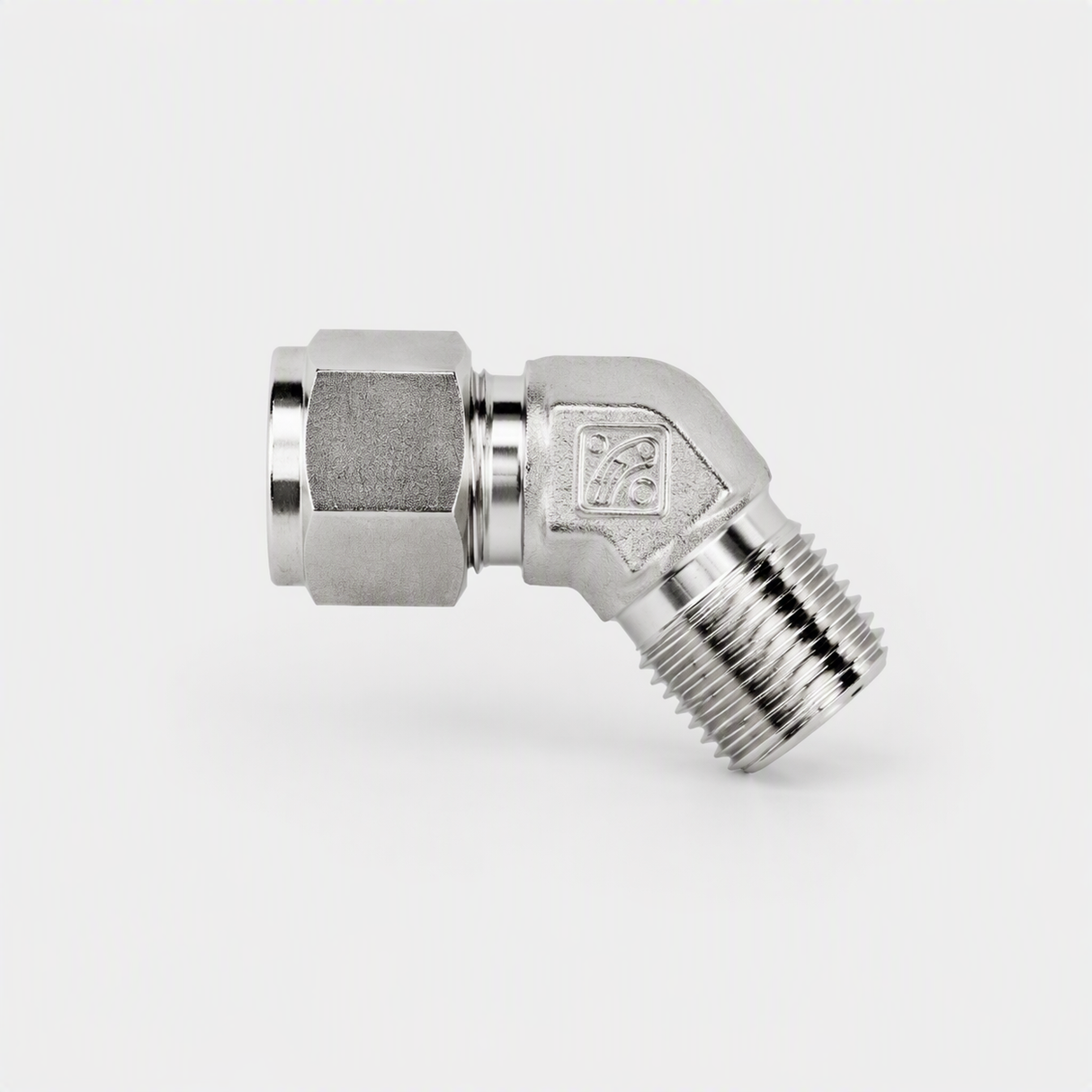 SHME - 45 male elbow tube mnpt